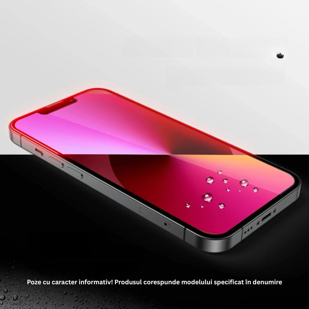 Folie Sticla Securizata, Flippy, Pentru Apple iPhone 16 Plus, Full Glue, Margini Negre, Transparent