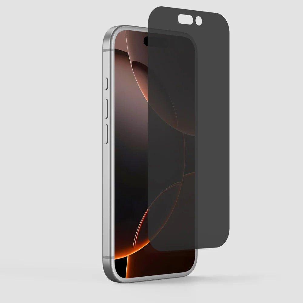 Folie Sticla Securizata, Flippy, Pentru Apple iPhone 16 Pro Max, Privacy Classic, 2.5D, Confidentialitate 30°, Negru