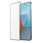 Folie Sticla Securizata, Flippy, Pentru Redmi Note 13 Pro 4G, Full Glue, Margini Negre, Transparent