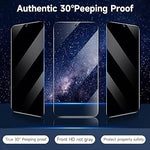 Folie Sticla Securizata, Flippy, Pentru Samsung Galaxy S23 FE, Privacy Classic, 2.5D, Confidentialitate 35°, Negru