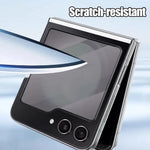 Folie Sticla Securizata, Flippy, Pentru Samsung Galaxy Z Flip 5, Full Glue, Margini Negre, Transparent