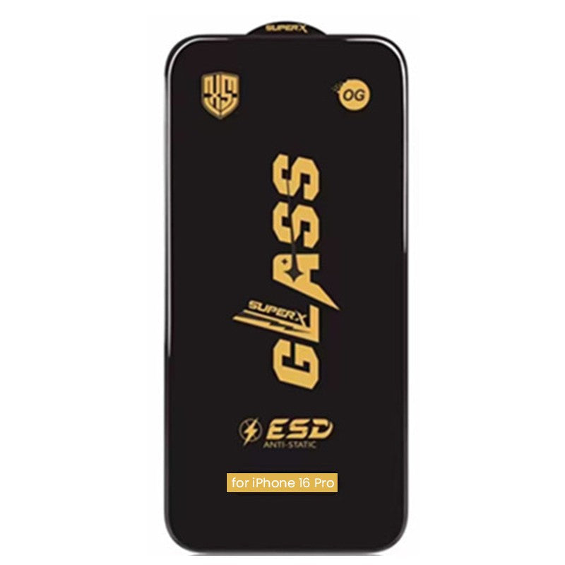 Folie Sticla Securizata pentru iPhone 16 Pro, Flippy, Folie compatibila cu Apple iPhone 16 Pro, Sticla ESD, Super HD