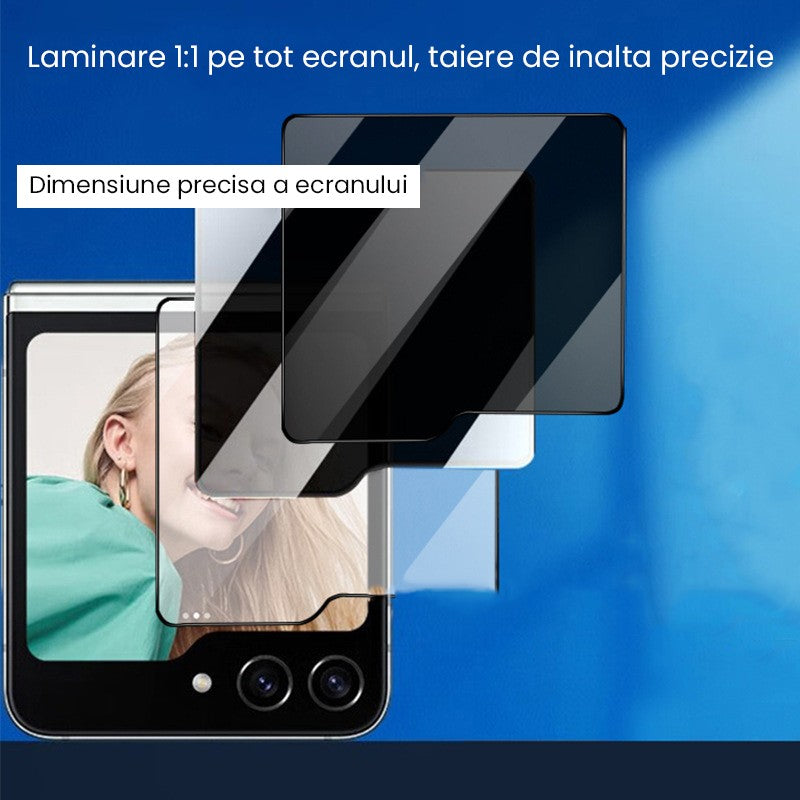 Folie Sticla Securizata pentru Samsung Galaxy Z Flip 6, Flippy, Sticla de Protectie Compatibila cu Samsung Galaxy Z