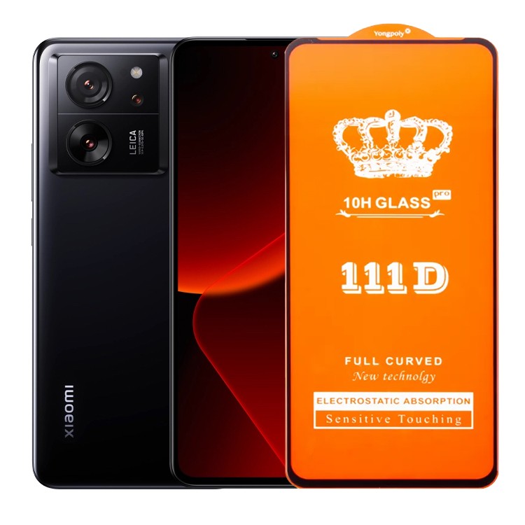 Folie Sticla Securizata pentru Xiaomi 13T, Flippy, Sticla de Protectie Compatibila cu Xiaomi 13T, Full Cover 111D, HD,