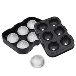 Forma pentru Gheata, Flippy, 6 Forme Sferice, din Silicon, 17 x 12 x 6 cm, Negru