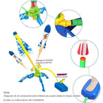 Jucarie pentru Copii, Flippy, Lansator de Rachete cu Piciorul, un Singur Lansator, 4 Rachete Fara Lumini, 40.5 cm