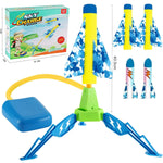 Jucarie pentru Copii, Flippy, Lansator de Rachete cu Piciorul, un Singur Lansator, 4 Rachete Fara Lumini, 40.5 cm