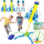 Jucarie pentru Copii, Flippy, Lansator de Rachete cu Piciorul, un Singur Lansator, 4 Rachete Fara Lumini, 40.5 cm