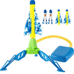 Jucarie pentru Copii, Flippy, Lansator de Rachete cu Piciorul, un Singur Lansator, 4 Rachete Fara Lumini, 40.5 cm
