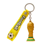 Breloc Chei, Flippy, Model Trofeu, Mascota de Fotbal, Cupa Mondiala, Accesoriu Pentru Chei si Rucsac, Cauciuc Moale, 26