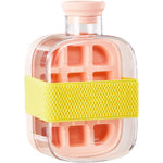 Forma de Gheata, Flippy, 2in1, Tip Sticla cu Pai, 500 ml, 12 Cuburi, 16.3 x 10.8 x 8 cm, Roz