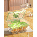 Forma de Gheata, Flippy, Doua Straturi, Inchidere Etans, din PP+PET, 19 x 12 x 9.5 cm, Verde
