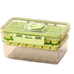 Forma de Gheata, Flippy, Doua Straturi, Inchidere Etans, din PP+PET, 19 x 12 x 9.5 cm, Verde