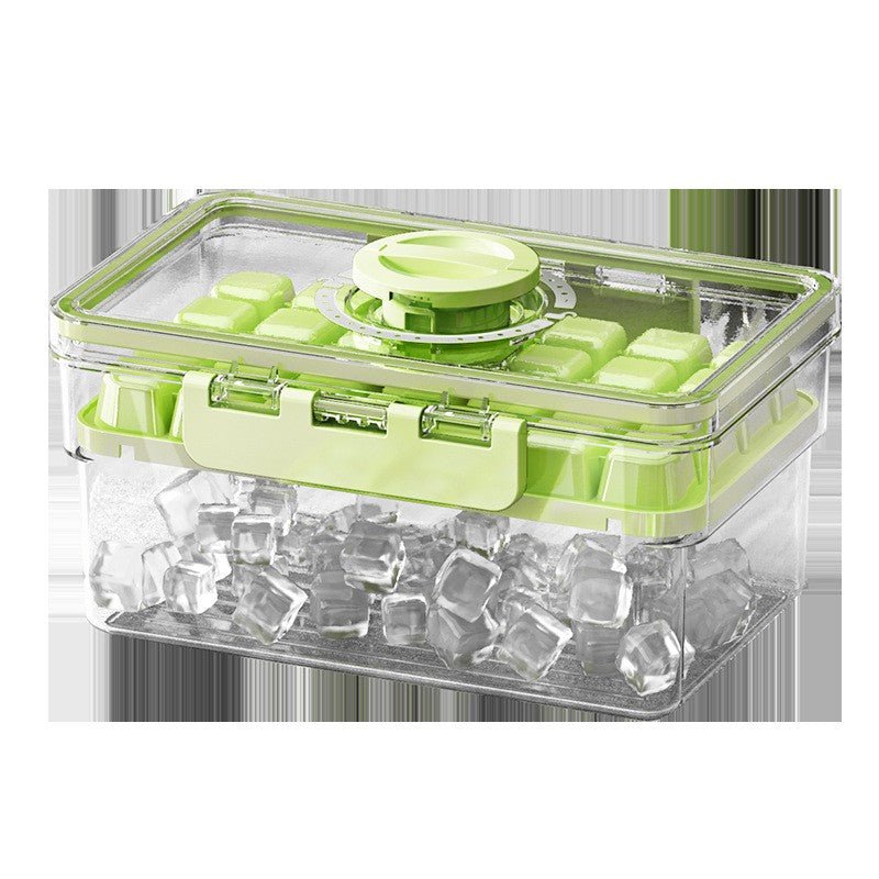 Forma de Gheata, Flippy, un Strat, Inchidere Etans, din PP+PET, 19 x 12 x 9.5 cm, Verde