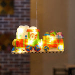 Decoratiune de Craciun pentru fereastra Flippy, trenulet, cu LED-uri, 26 cm, alb cald