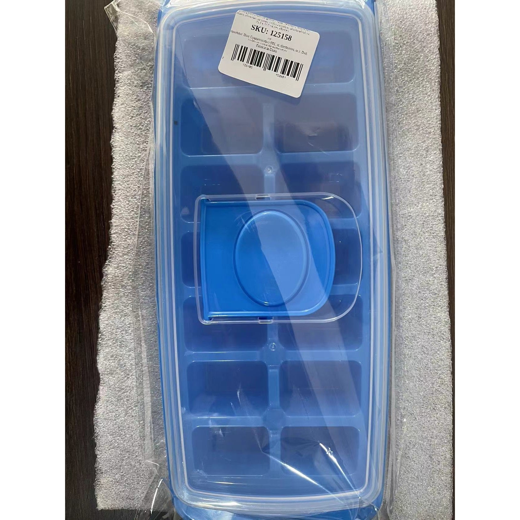 Forma pentru cuburi de gheata Flippy, 14 cuburi, reutilizabil, plastic alimentar, cu capac, orificiu umplere,