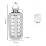 Forma pentru Gheata 2 in 1 Portabila, Flippy, Tavita sub Forma de Sticla, Diametru 3 cm, Multifunctional, 17 Bilute de
