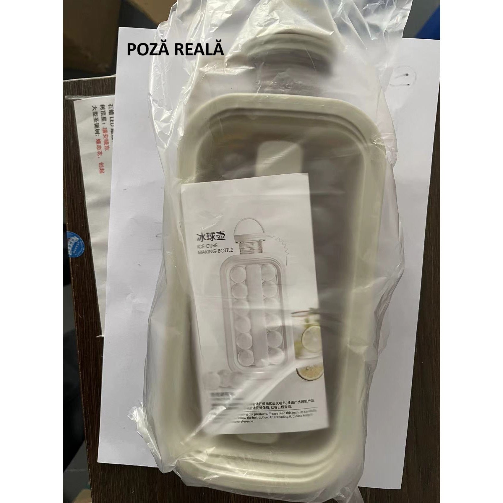 Aparat de gheata portabil 2 in 1, Flippy, tava din sticla, diametru 3 cm, multifunctional, 17 cuburi de gheata, 27,5 x