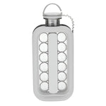 Forma pentru Gheata 2 in 1 Portabila, Flippy, Tavita sub Forma de Sticla, Diametru 3 cm, Multifunctional, 17 Bilute de
