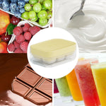 Forma pentru gheata cu presa Flippy, din silicon alimentar, 6 cuburi, caserola pentru depozitare, usor de folosit si