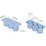 Forma pentru Gheata, Flippy, din Silicon, cuburi de gheata, forme rotunde, inghetare rapida, 20.7 x 8.4 x 6.5 cm