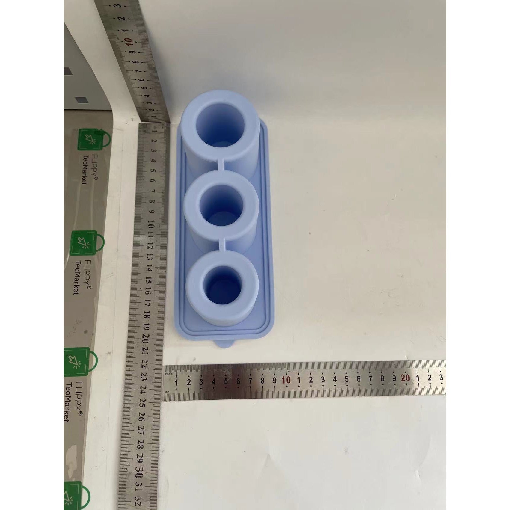 Forma pentru Gheata, Flippy, din Silicon, cuburi de gheata, forme rotunde, inghetare rapida, 20.7 x 8.4 x 6.5 cm
