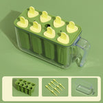 Forme de inghetata, Flippy, 8 Forme din Plastic Dur, Forma pentru Inghetata din si Sucuri Ghetate, 13 x 10 x 6.5 cm,