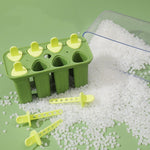 Forme de inghetata, Flippy, 8 Forme din Plastic Dur, Forma pentru Inghetata din si Sucuri Ghetate, 13 x 10 x 6.5 cm,