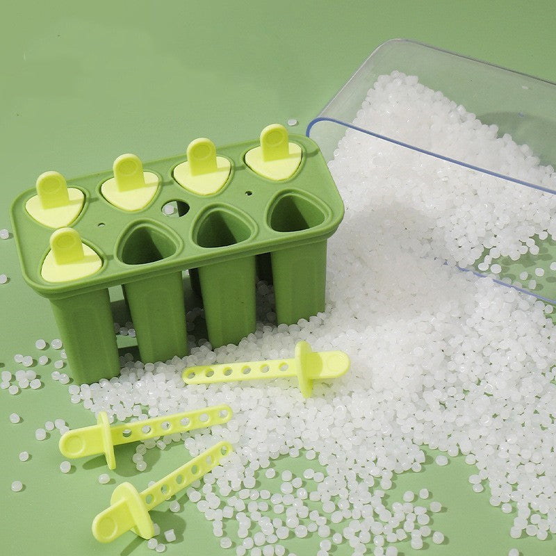 Forme de inghetata, Flippy, 8 Forme din Plastic Dur, Forma pentru Inghetata din si Sucuri Ghetate, 13 x 10 x 6.5 cm,