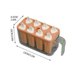 Forme de inghetata, Flippy, 8 Forme din Plastic Dur, Forma pentru Inghetata din si Sucuri Ghetate, 13 x 10 x 6.5 cm,