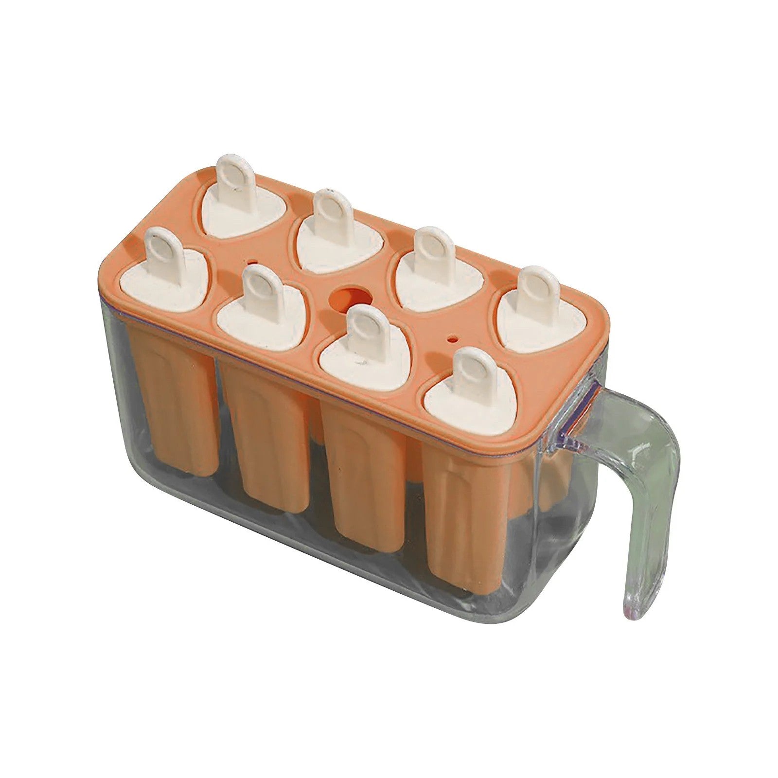 Forme de inghetata, Flippy, 8 Forme din Plastic Dur, Forma pentru Inghetata din si Sucuri Ghetate, 13 x 10 x 6.5 cm,