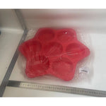 Forme de Silicon pentru Copt, Flippy, 7 Forme Rotiunde, pentru Burgeri si Prajituri, 38.5 x 4 cm, Rosu