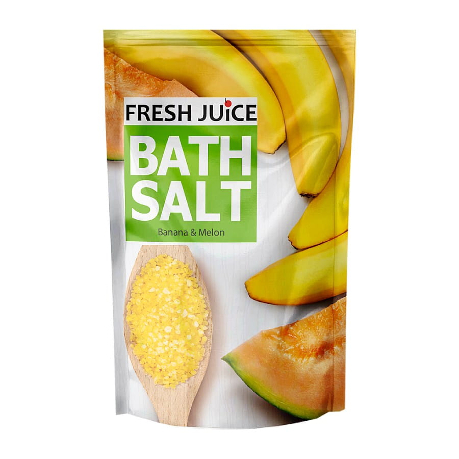Fresh Juice, Banana & Melon, Sare de baie, 500 g