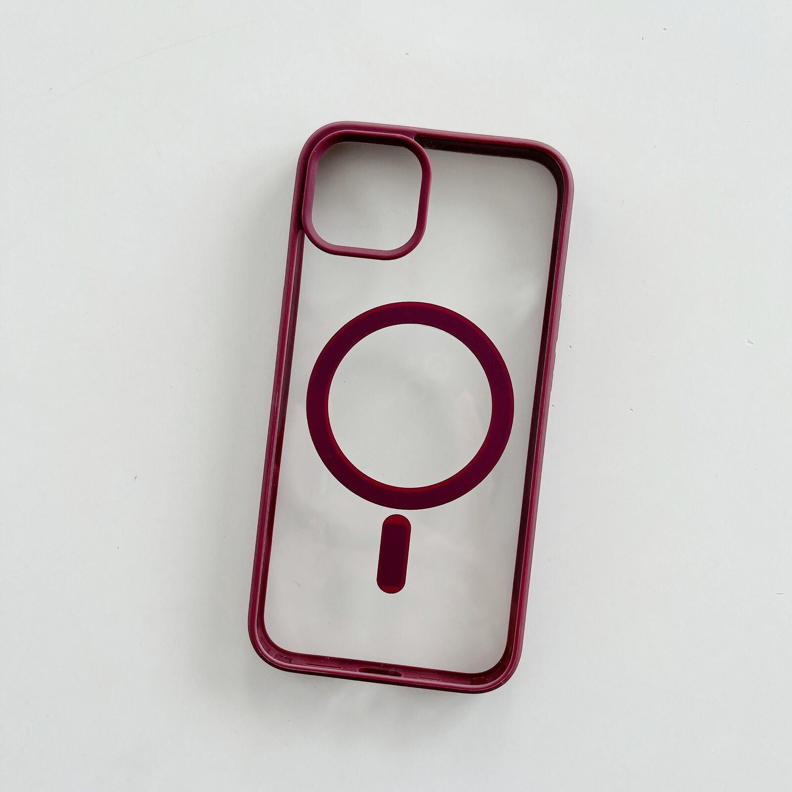 Husa MagSafe pentru Apple iPhone 14, Full Cover, Frosted Acrylic Color Big Hole, Magnetica, Incarcare Wireless, Flippy,
