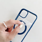Husa MagSafe pentru Apple iPhone 11, Full Cover, Frosted Acrylic Color Big Hole, Magnetica, Incarcare Wireless, Flippy,