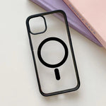Husa MagSafe pentru Apple iPhone 11, Full Cover, Frosted Acrylic Color Big Hole, Magnetica, Incarcare Wireless, Flippy,