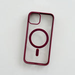 Husa MagSafe pentru Apple iPhone 12/ 12 Pro, Full Cover, Frosted Acrylic Color Big Hole, Magnetica, Incarcare Wireless,
