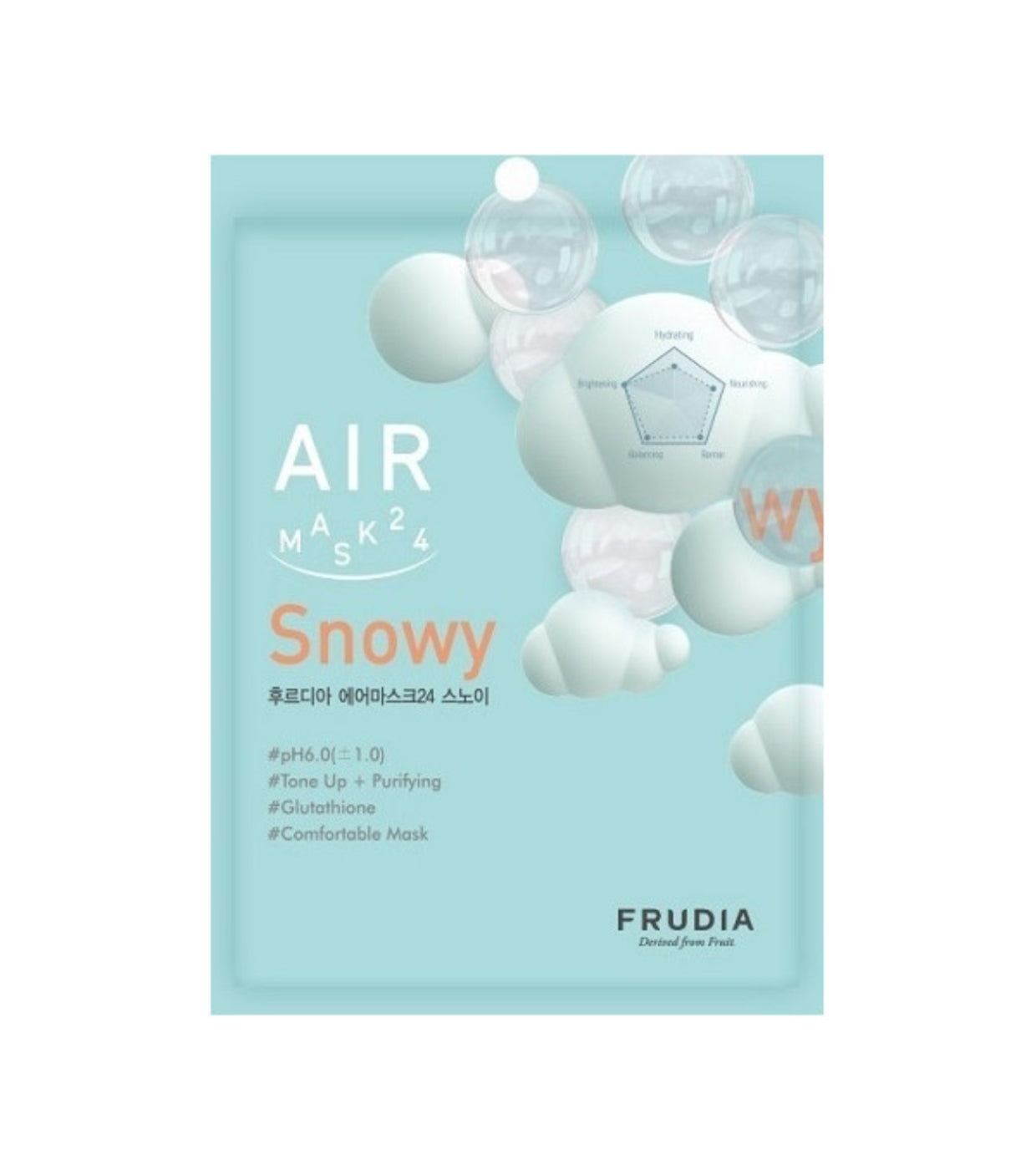 Frudia, Air 24 Snowy, Luminare, Mască facială, Pentru față, 25 ml