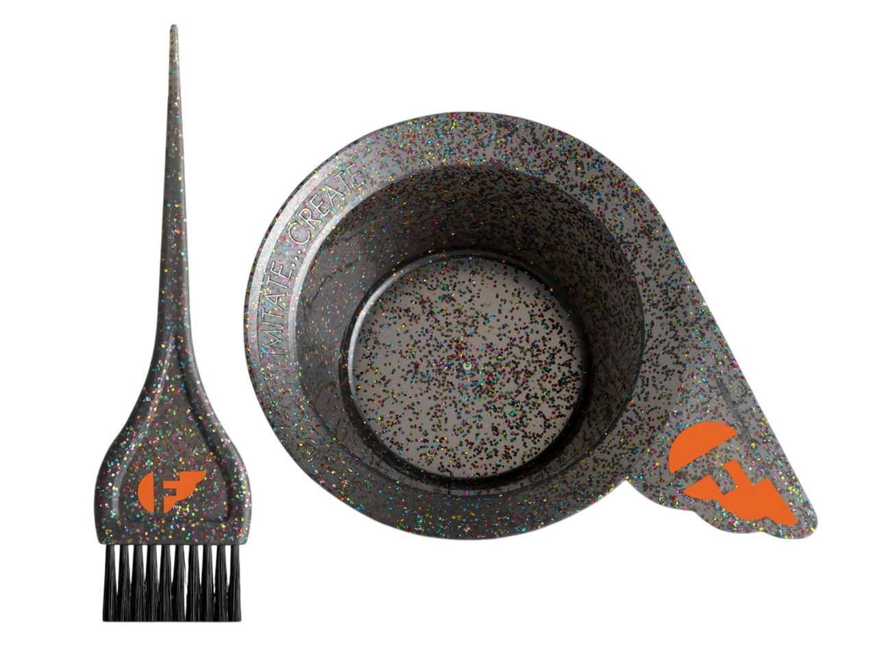 Fudge Professional, Glitter, Bol de amestecare a culorilor din plastic, Gri