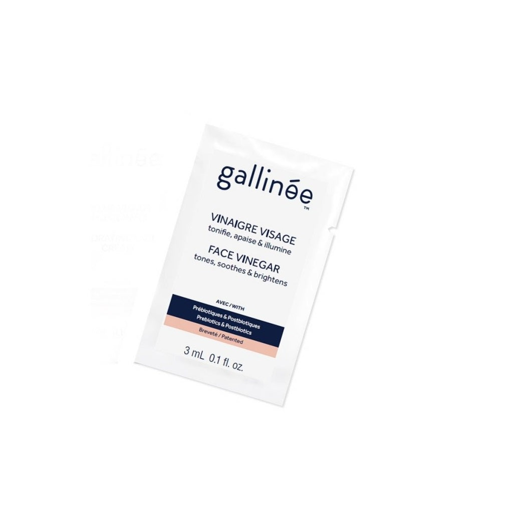 Gallinee, Microbiome Skincare, Otet de mere, Tonifică/Liniștește & Luminează, Loțiune tonică, Pentru față, 3 ml *Mostră - Olmarkt