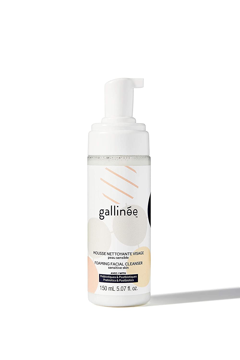 Gallinee, Microbiome Skincare, Prebiotice și Postbiotice, Purificare, Cremă spumantă de curățare, 150 ml - Olmarkt