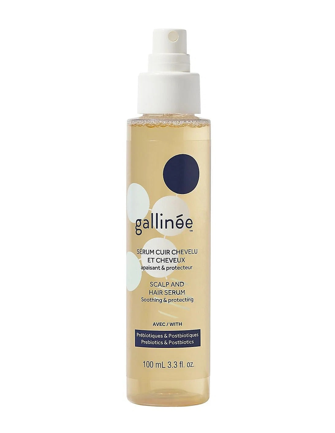 Gallinee, Hair Care, Prebiotice și Postbiotice, Ser pentru păr, Calmant, 100 ml - Olmarkt