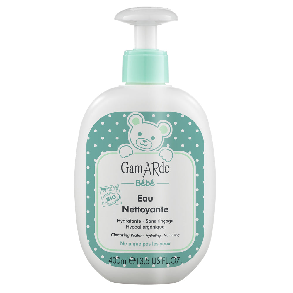 Gamarde, Baby, Curățare și hidratare, Apă parfumată, For Face, Body & Diaper Area, 400 ml