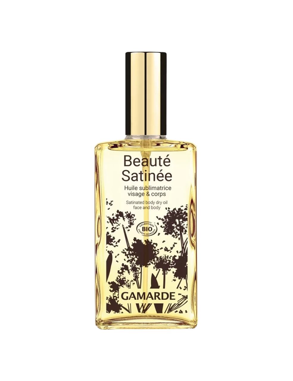 Gamarde, Beauty Satinee, Bio, Ulei uscat, Hidratează, Parfum, Ulei uscat pentru corp, 100 ml