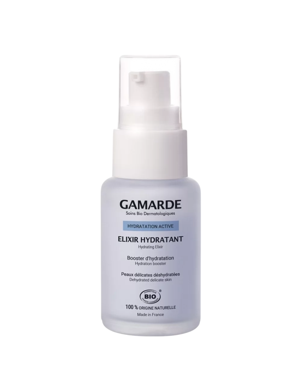 Gamarde, Elixir, Aloe Vera, Hidratant, Zilnic, Ser, Față, 30 ml