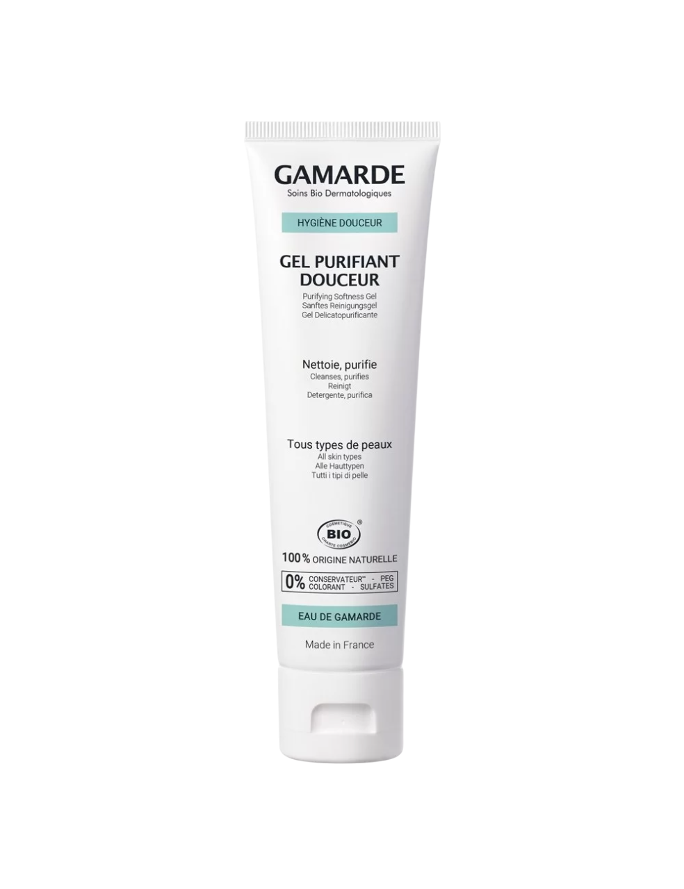 Gamarde, Gamarde, Bio, Purificare, Gel de curățare, Față, 100 ml