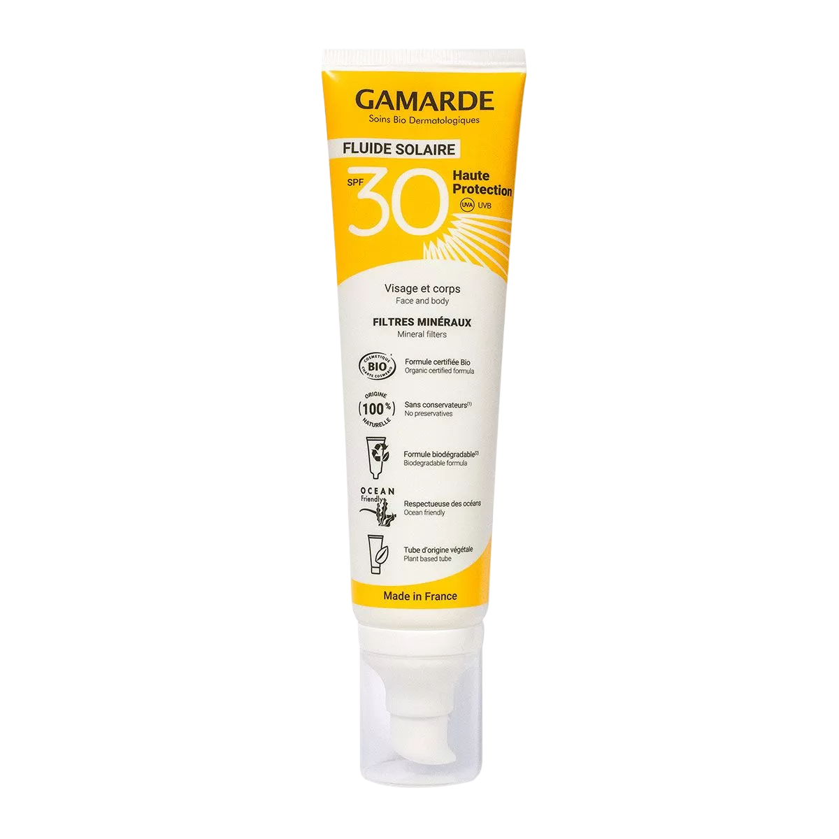 Gamarde, Gamarde, Bio, Protecție solară, Cremă de soare, Corp, SPF30, 100 ml