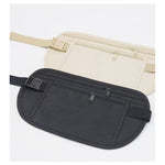 Borseta Anti-Furt, Flippy, 2 Compartimente, Reglabila, Unisex, pentru Documente, Carduri, Telefon, Bej