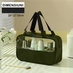 Geanta cosmetice Flippy, pentru voiaj sau organizare, material PVC/textil, impermeabila, portabila, 26 x 15 x 10 cm,