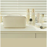 Geanta de Calatorie Flippy, Pentru Cosmetice, Portabila, Impermeabila, din Piele Ecologica, Compartimente Multiple, cu